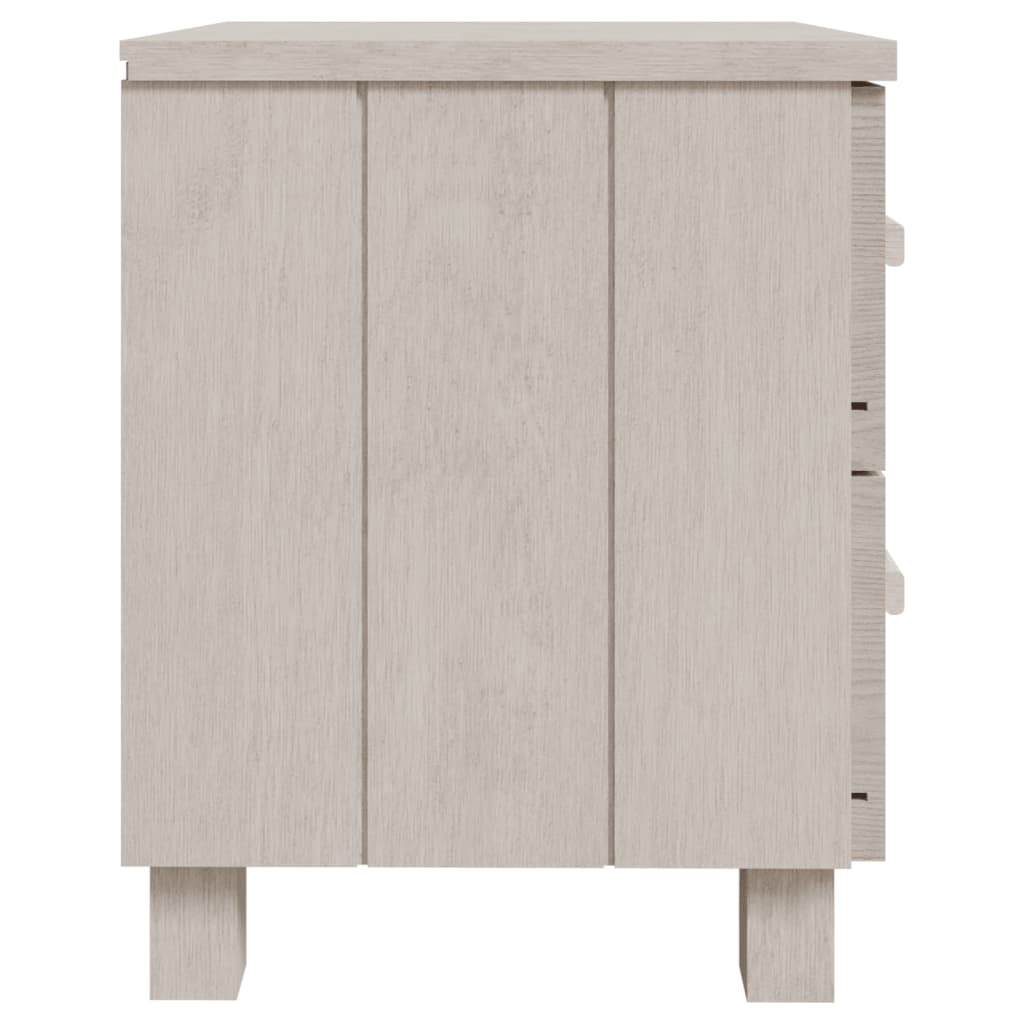 vidaXL Noční stolky HAMAR 2 ks bílé 40 x 35 x 44,5 cm masivní dřevo