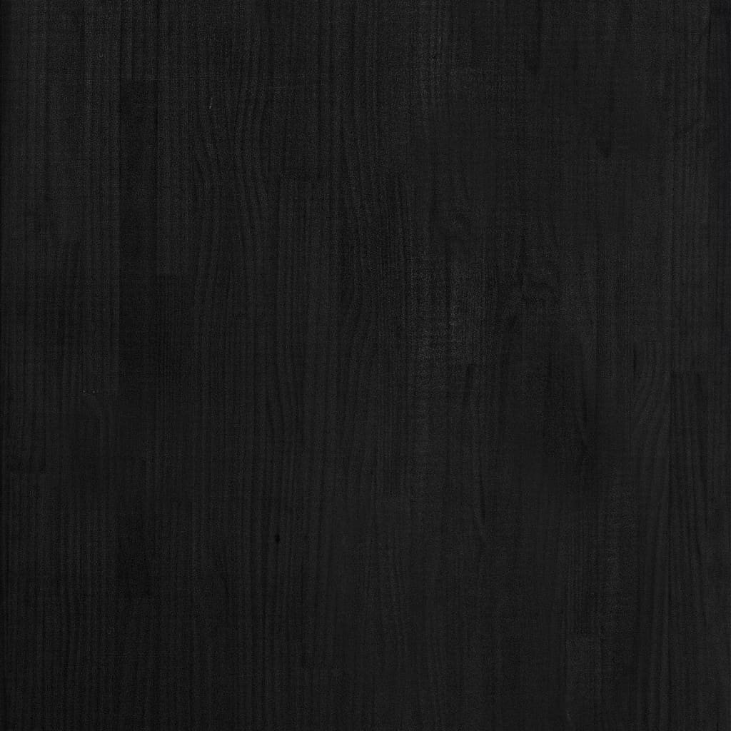 vidaXL Úložný regál černý 60 x 30 x 105 cm masivní borovice