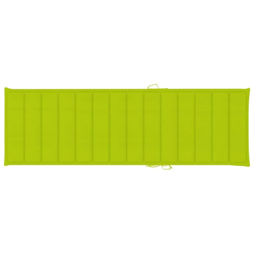 vidaXL Dvojité lehátko se světle zelenými poduškami impregnovaná borovice