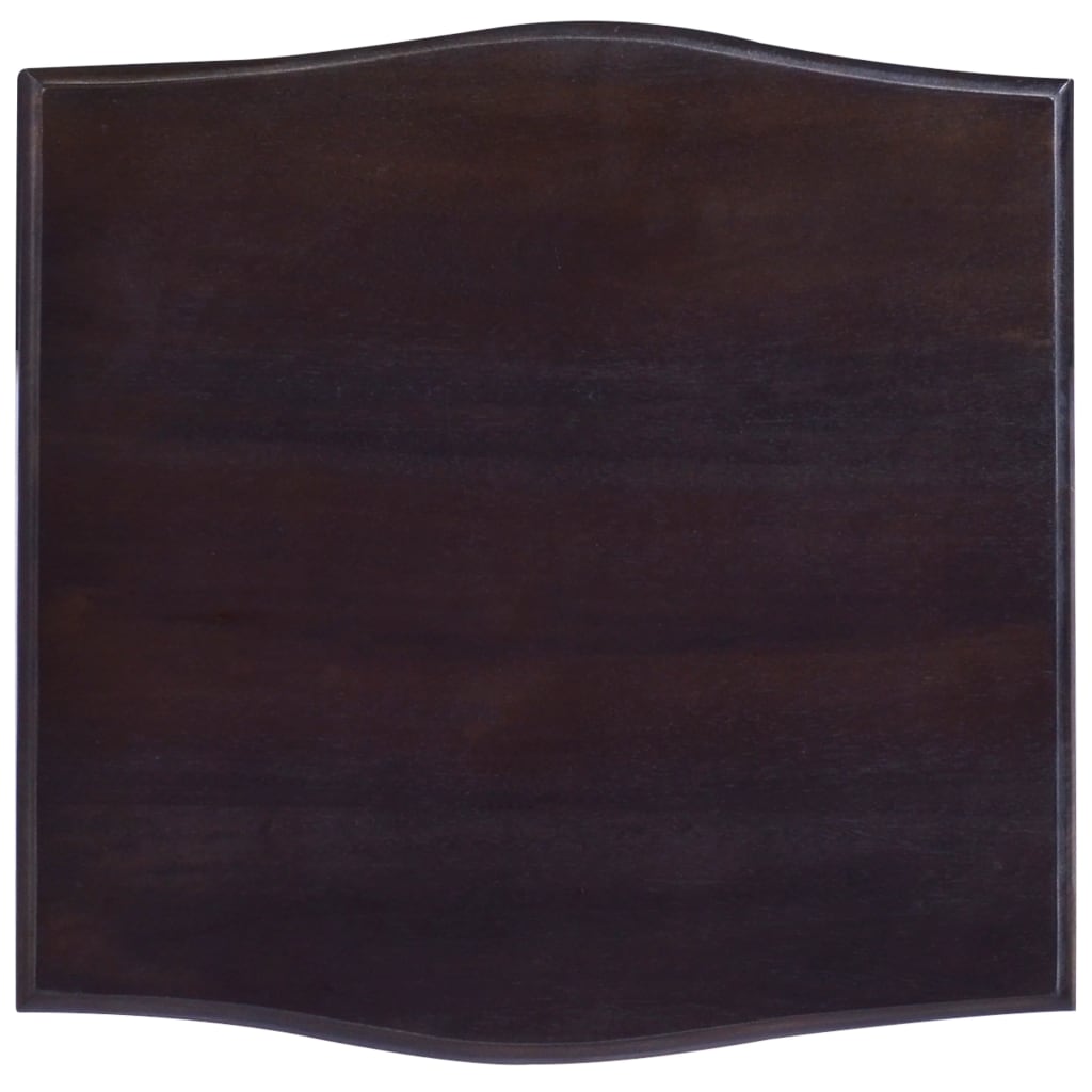 vidaXL Noční stolek kávově černý 40x40x45 cm masivní mahagonové dřevo