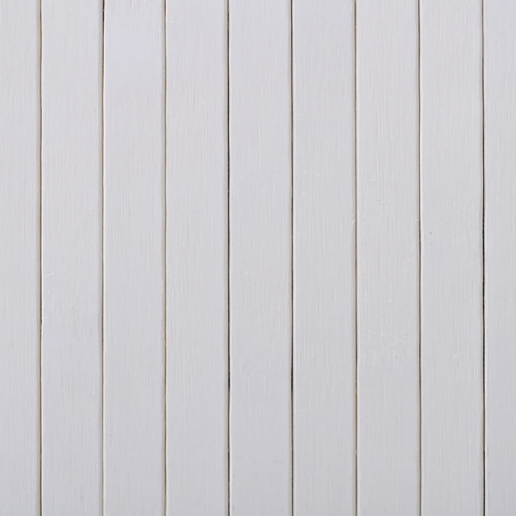 vidaXL Paraván bambusový bílý 250x165 cm