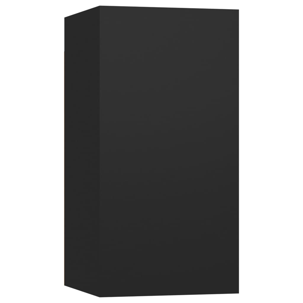 vidaXL TV stolky 7 ks černé 30,5 x 30 x 60 cm kompozitní dřevo