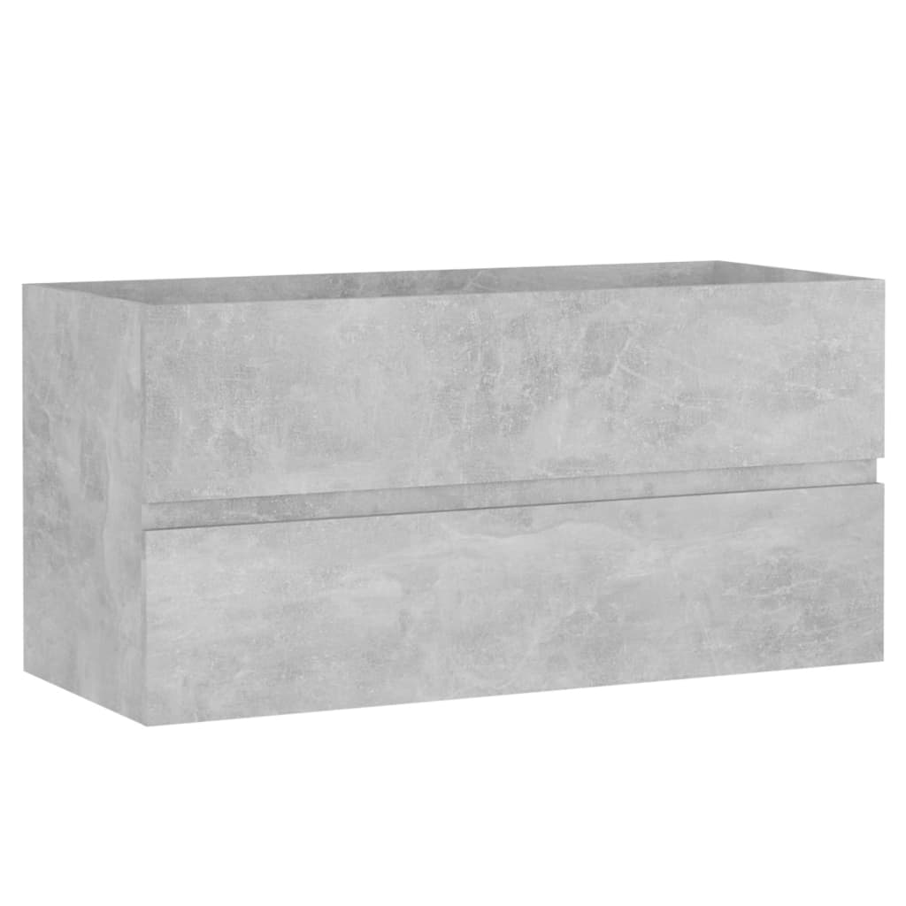 vidaXL 2dílný set koupelnového nábytku betonově šedý kompozitní dřevo