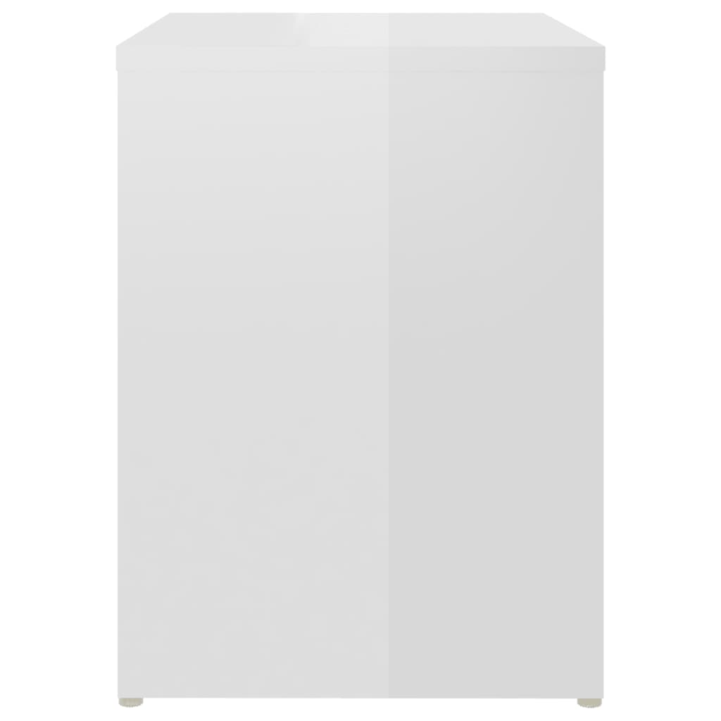 vidaXL Noční stolky 2 ks bílé s vysokým leskem 40x30x40 cm dřevotříska