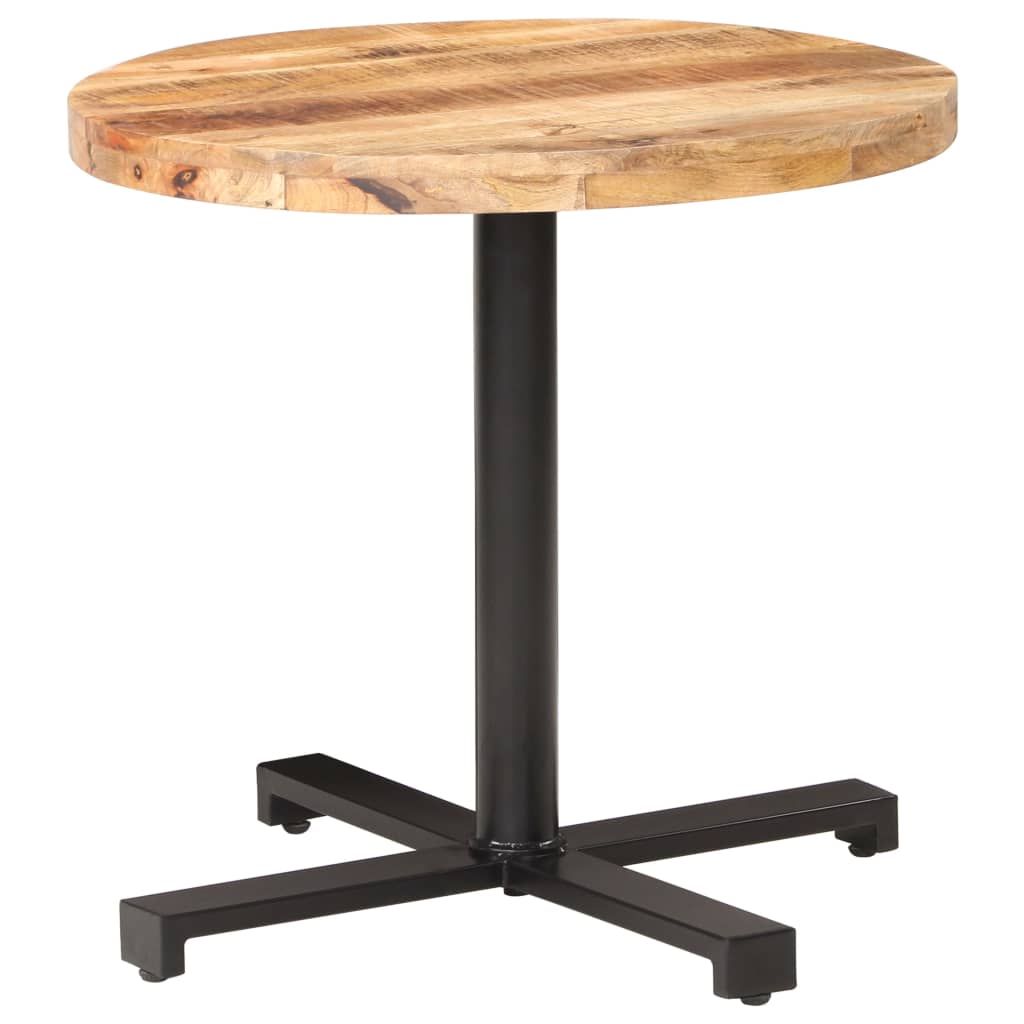 vidaXL Bistro stůl kulatý Ø 80 x 75 cm hrubé mangovníkové dřevo