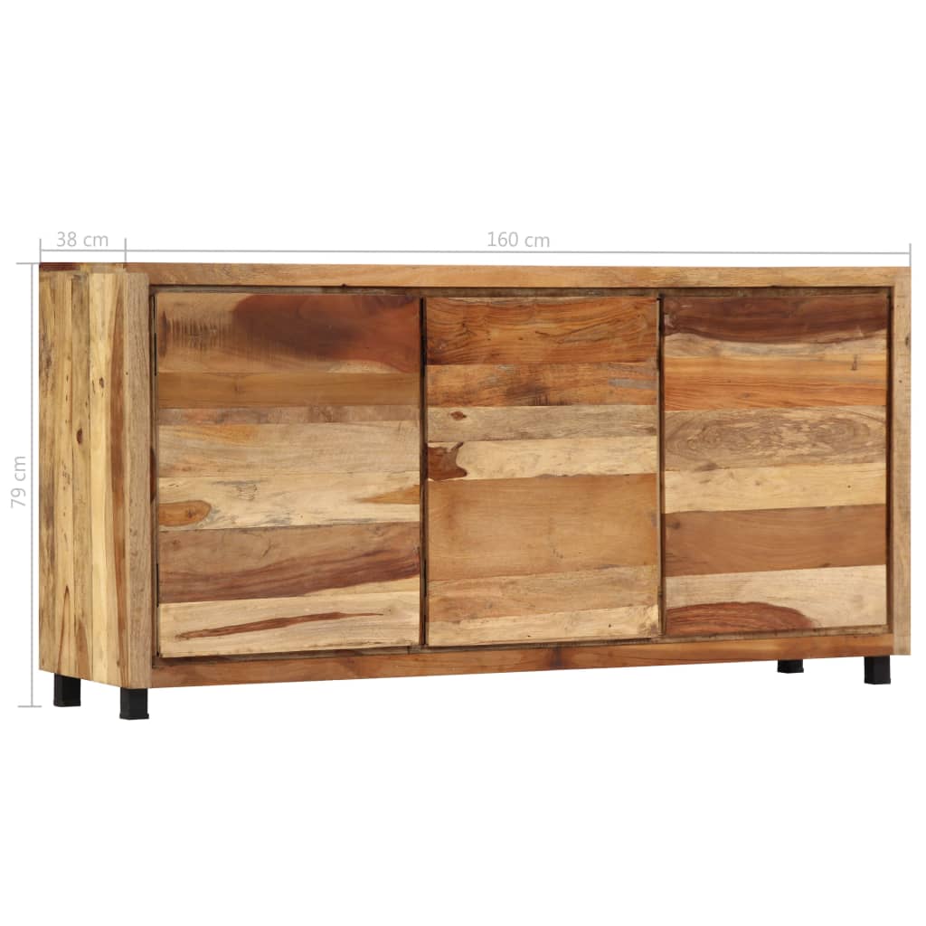 vidaXL Boční skříňka 160 x 38 x 79 cm masivní recyklované dřevo