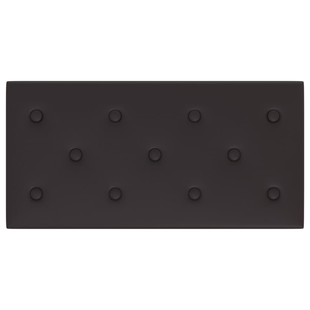 vidaXL Nástěnné panely 12 ks černé 60 x 30 cm umělá kůže 2,16 m²