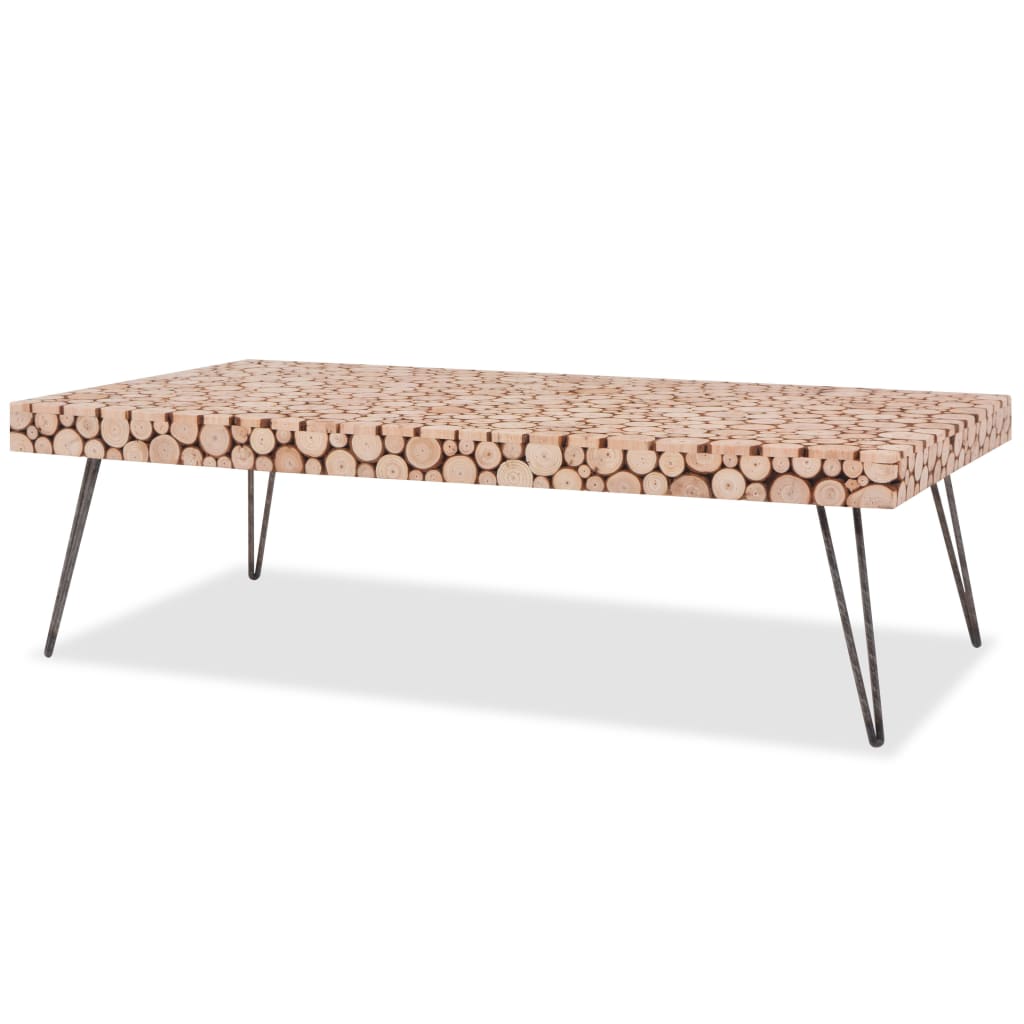 vidaXL Konferenční stolek pravé jedlové dřevo 120,5 x 60,5 x 35 cm