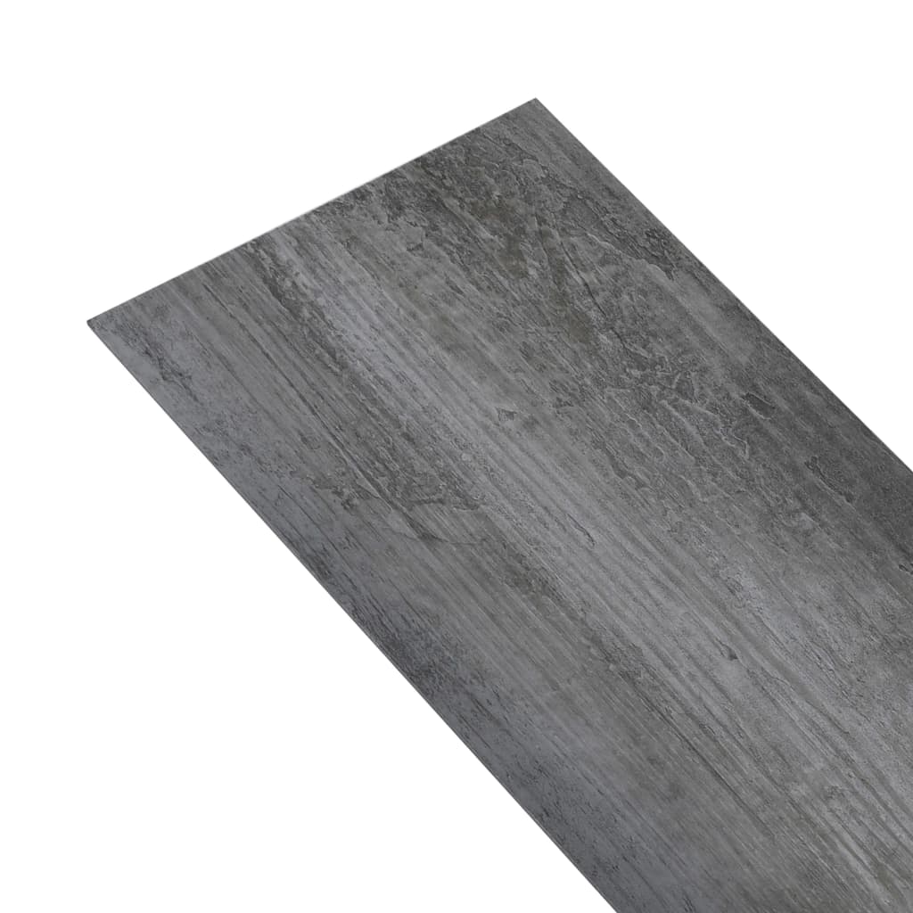 vidaXL Samolepicí podlahová krytina PVC 5,21 m² 2 mm lesklá šedá