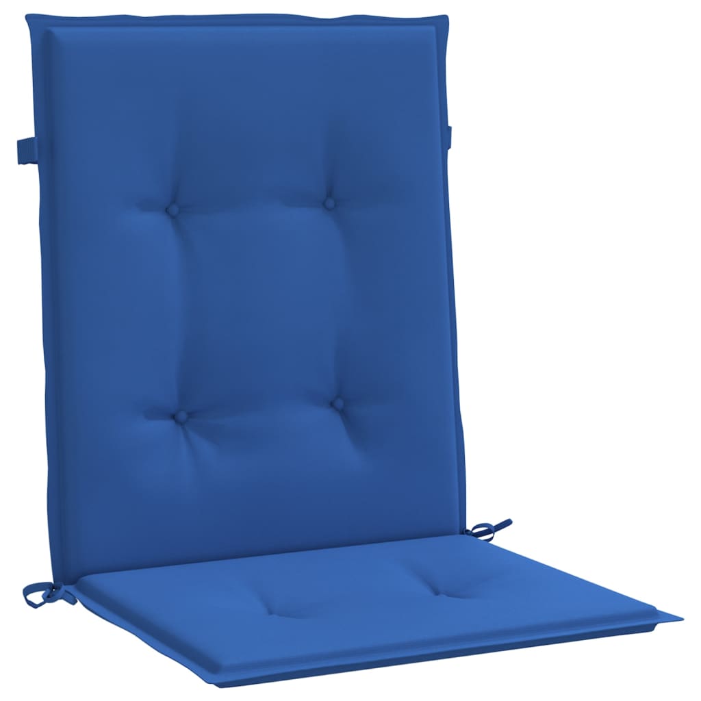 vidaXL Podušky na židli nízké opěradlo 6 ks královsky modré 100x50x3cm