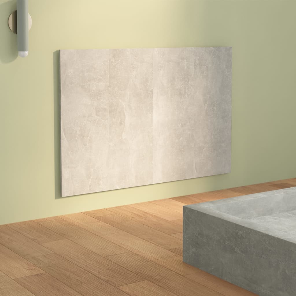 vidaXL Čelo postele betonově šedé 120 x 1,5 x 80 cm kompozitní dřevo