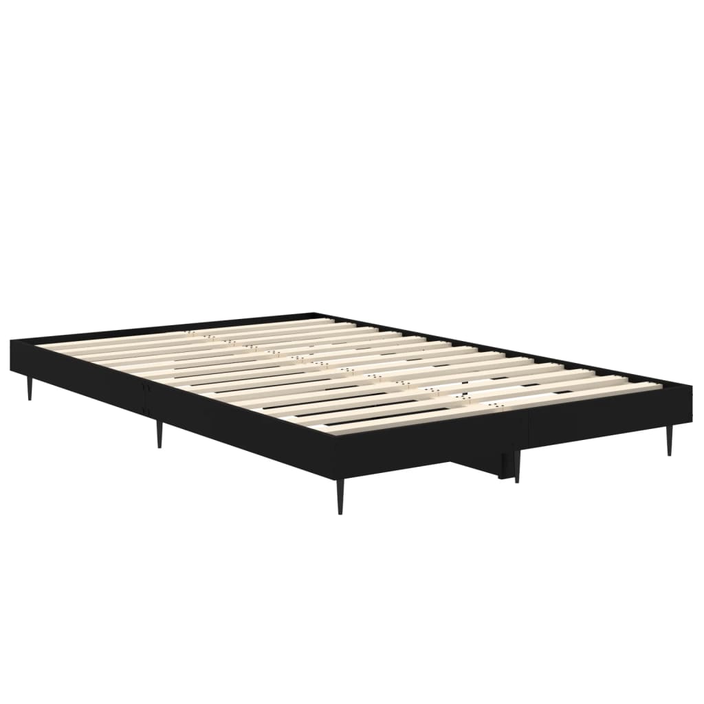 vidaXL Rám postele černý 120 x 190 cm kompozitní dřevo