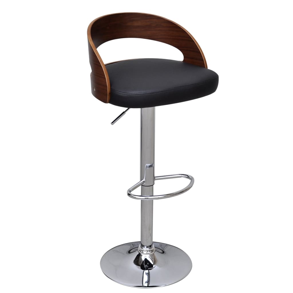 vidaXL Barové stoličky 2 ks ohýbané dřevo