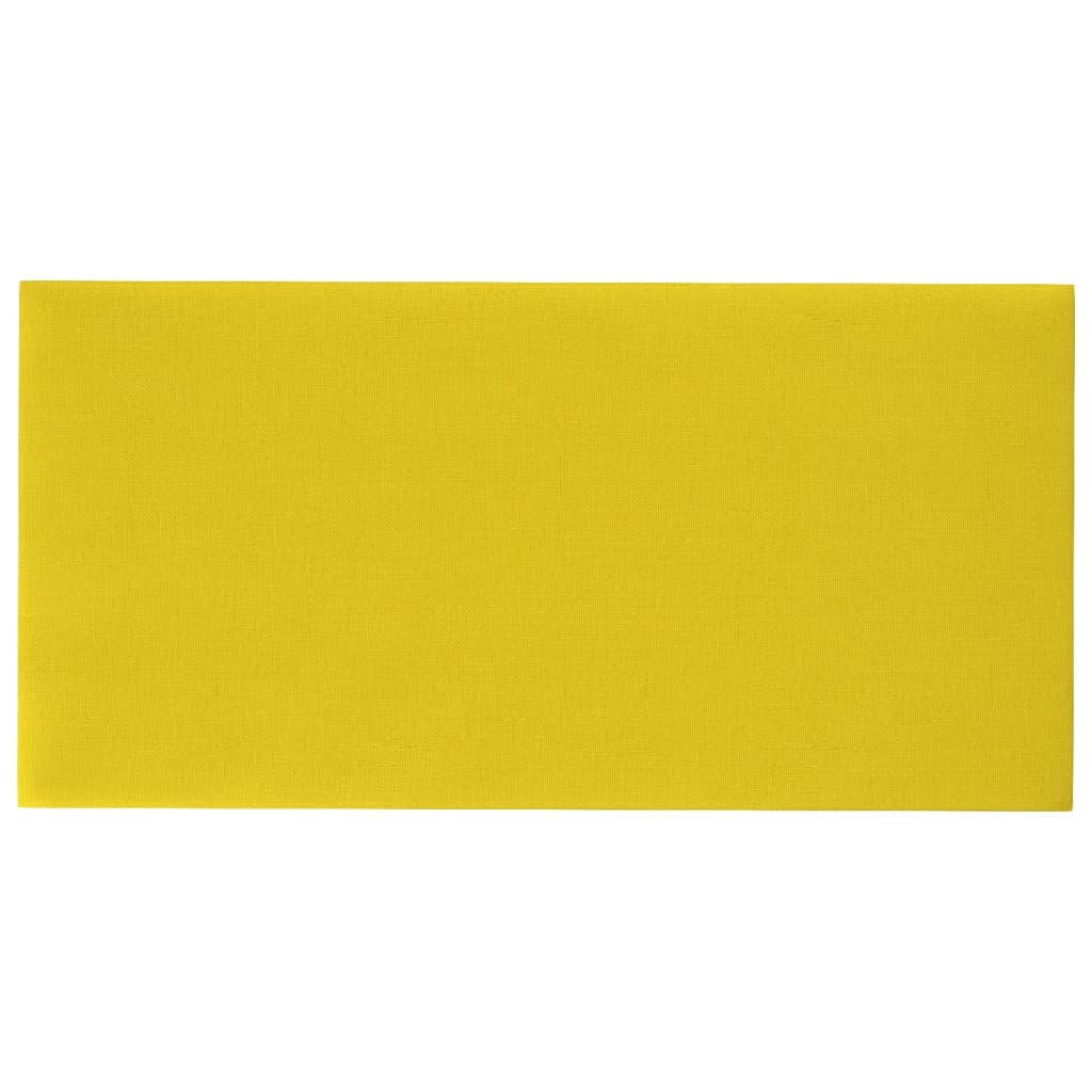 vidaXL Nástěnné panely 12 ks světle žluté 60x30 cm textil 2,16 m²