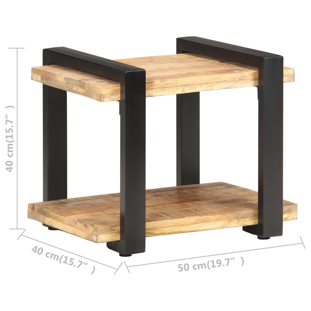 vidaXL Noční stolek 50 x 40 x 40 cm hrubé mangovníkové dřevo