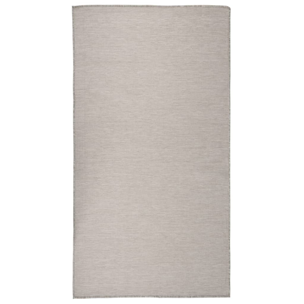 vidaXL Venkovní hladce tkaný koberec 80x150 cm taupe