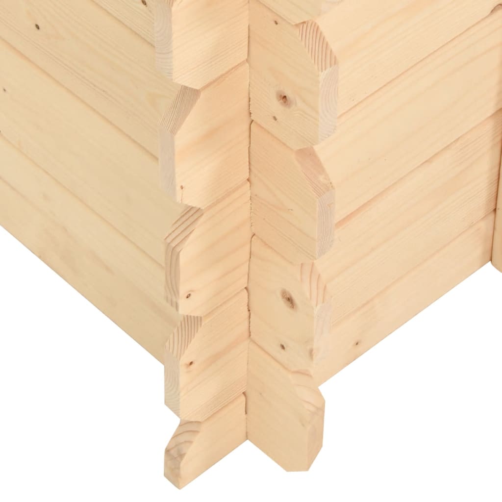vidaXL Psí bouda 80x80x100,6 cm masivní borové dřevo