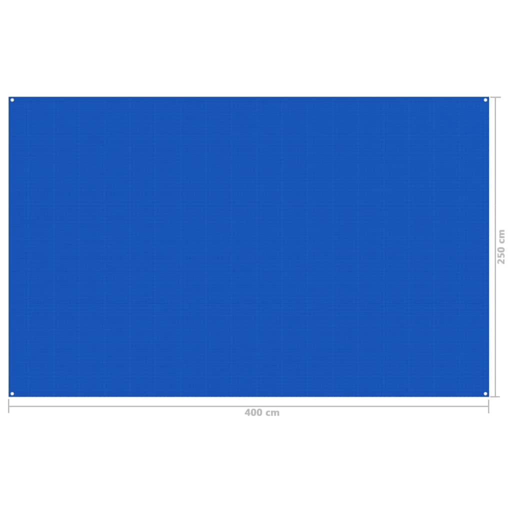 vidaXL Koberec do stanu 250 x 400 cm modrý