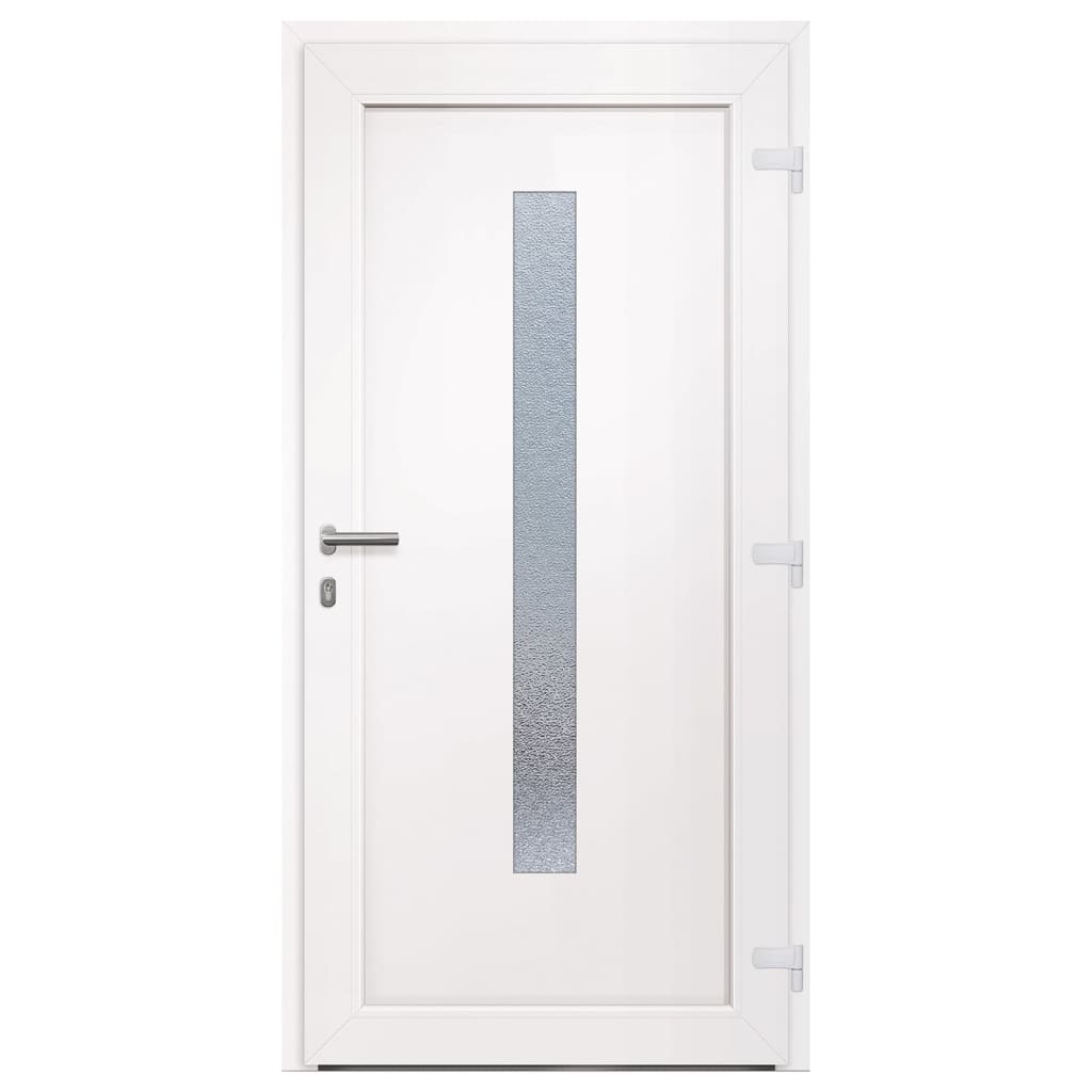 vidaXL Vchodové dveře bílé 108 x 200 cm PVC