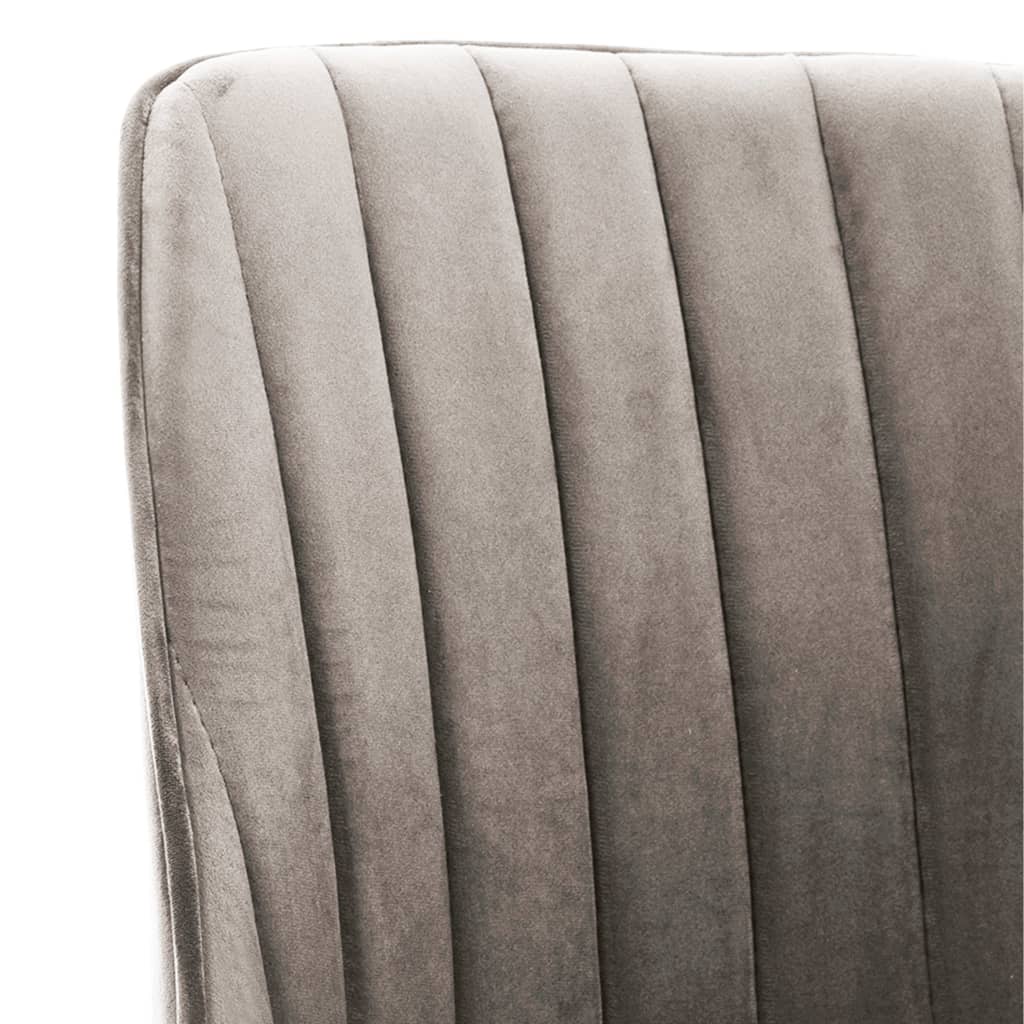 323052 vidaXL Dining Chairs 2 pcs Light Grey Velvet