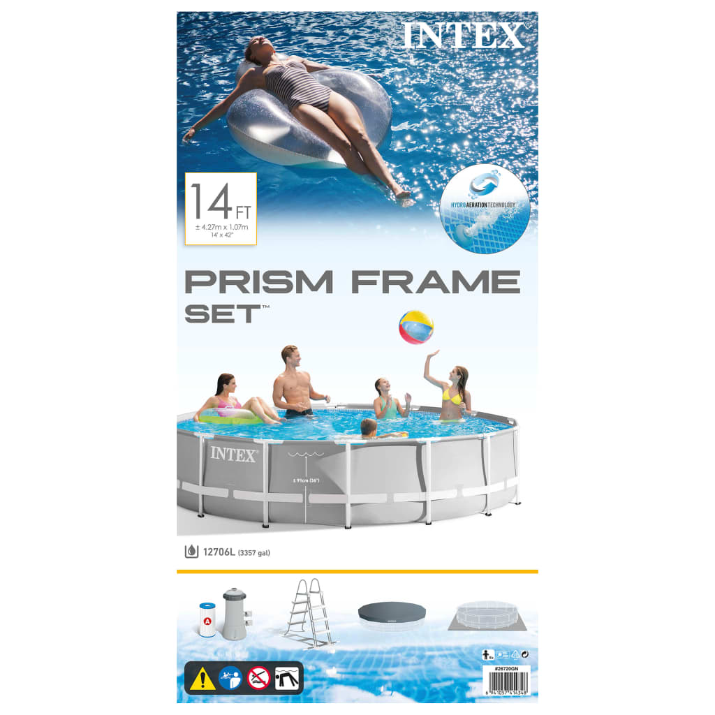 Intex Bazén Prism Frame s příslušenstvím 427 x 107 cm