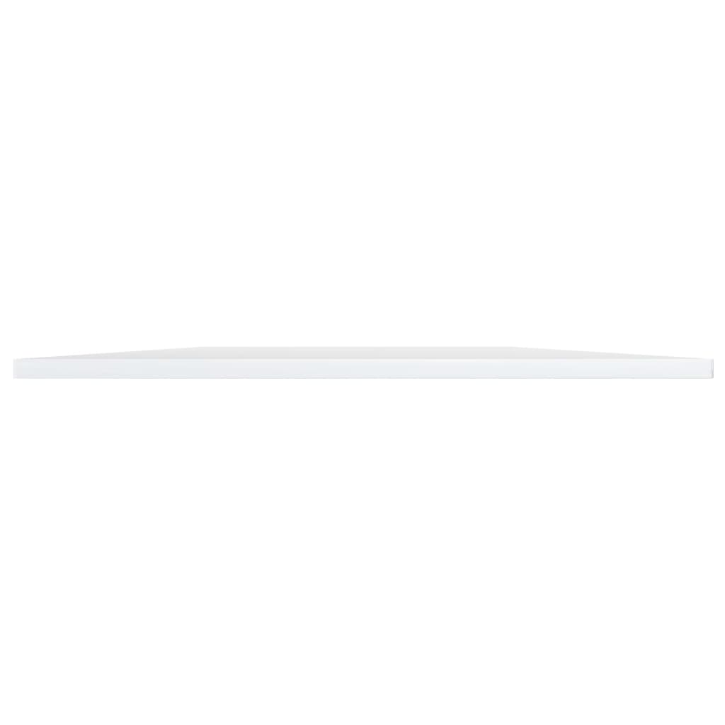 vidaXL Přídavné police 8 ks bílé vysoký lesk 80x20x1,5 cm dřevotříska