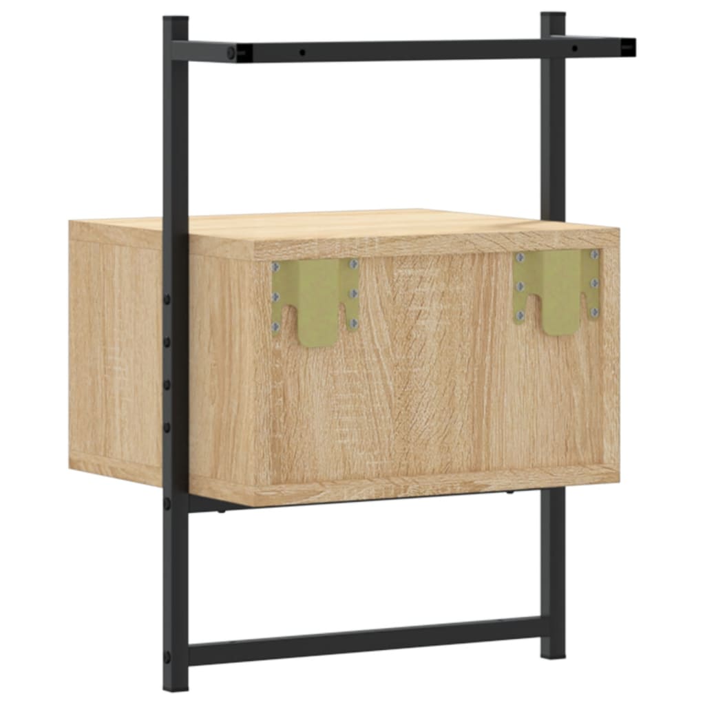 vidaXL Noční stolek nástěnný dub sonoma 35x30x51 cm kompozitní dřevo