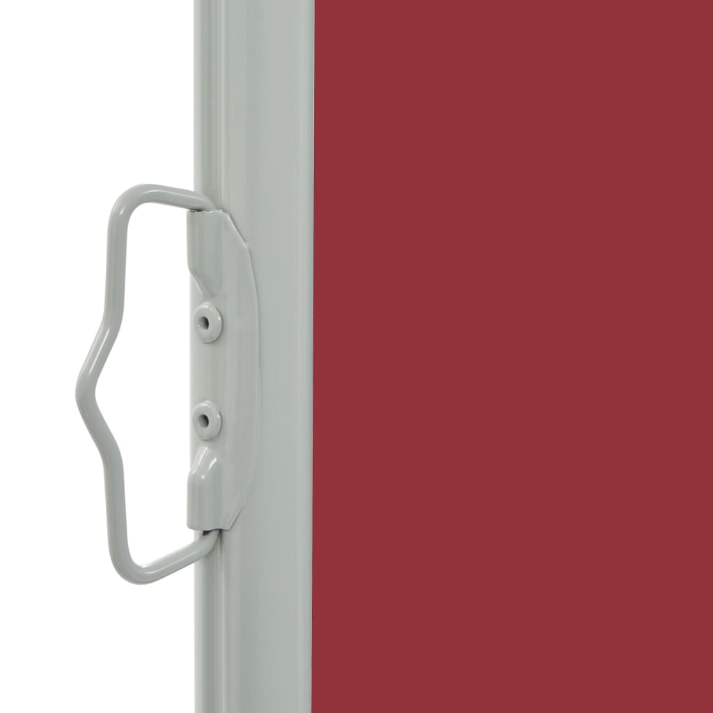 vidaXL Zatahovací boční markýza / zástěna na terasu 60x300 cm červená