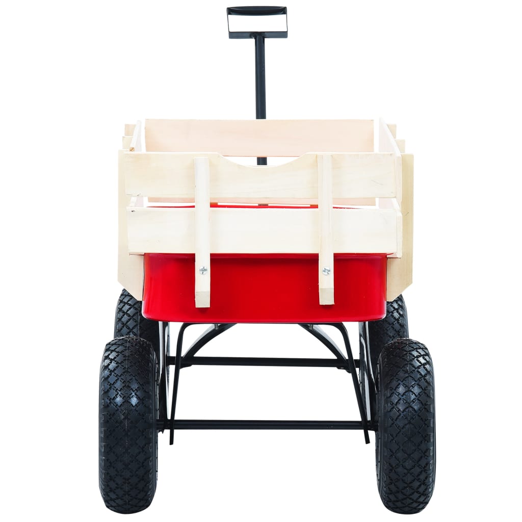 vidaXL Ruční vozík 150 kg červený