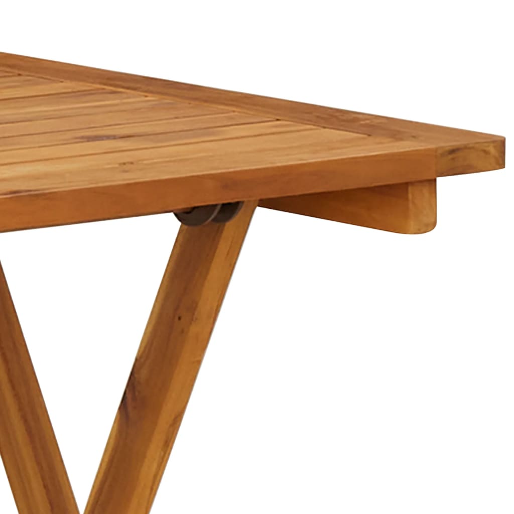 vidaXL Skládací zahradní stůl 70 x 70 x 75 cm masivní akáciové dřevo