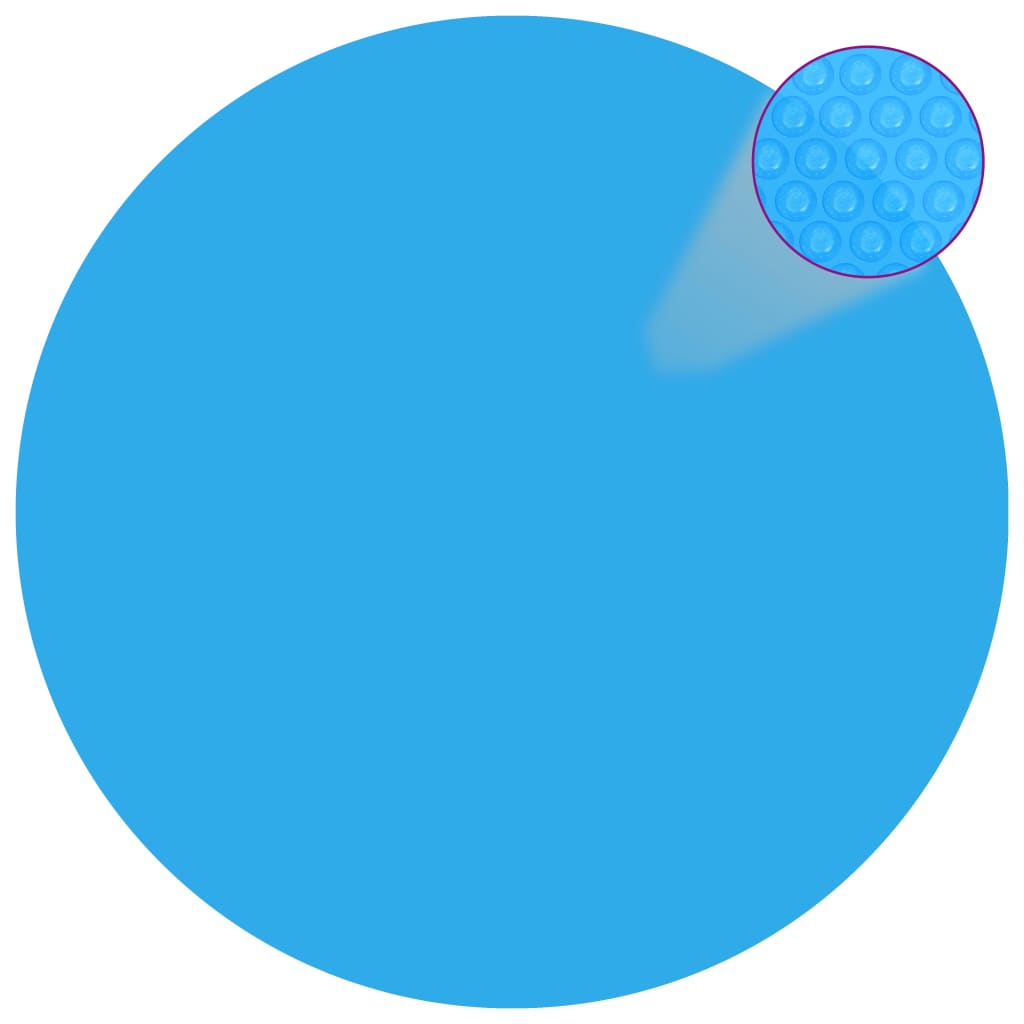 Kulatá modrá bazénová plachta z polyetylenu 488 cm