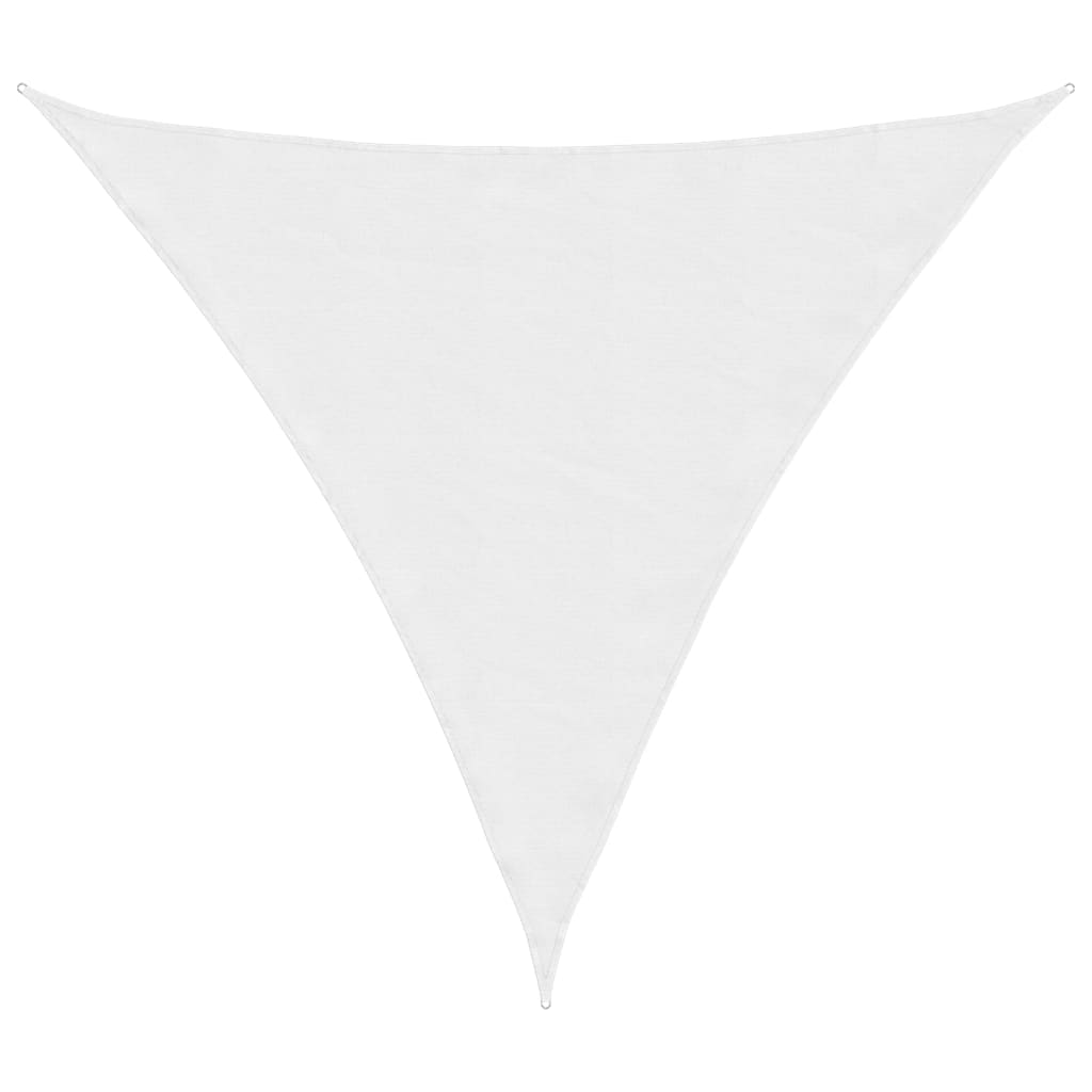 vidaXL Stínící plachta oxfordská látka trojúhelníková 3 x 3 x 3 m bílá