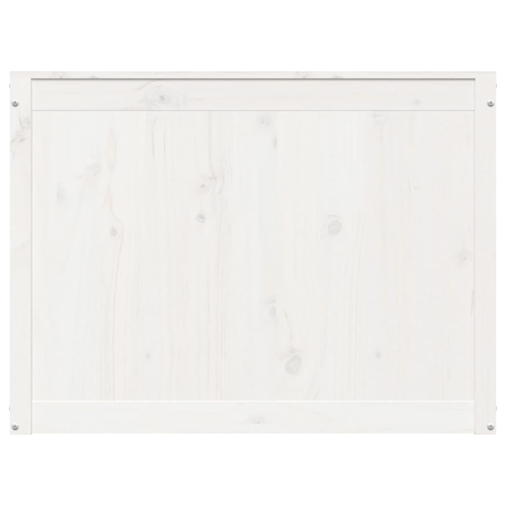 vidaXL Truhla na prádlo bílá 88,5 x 44 x 66 cm masivní borové dřevo