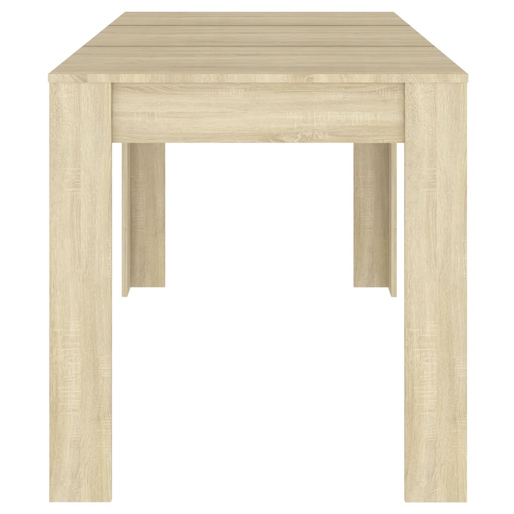 vidaXL Jídelní stůl dub sonoma 140 x 74,5 x 76 cm dřevotříska