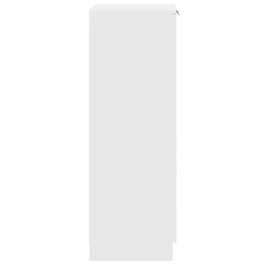 vidaXL Botník bílý 30 x 35 x 100 cm kompozitní dřevo