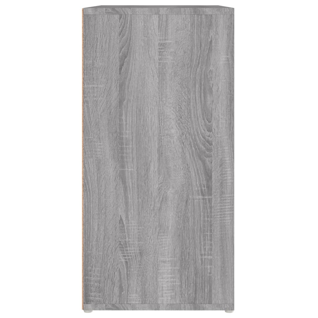 vidaXL Botník šedý sonoma 60 x 35 x 70 cm kompozitní dřevo