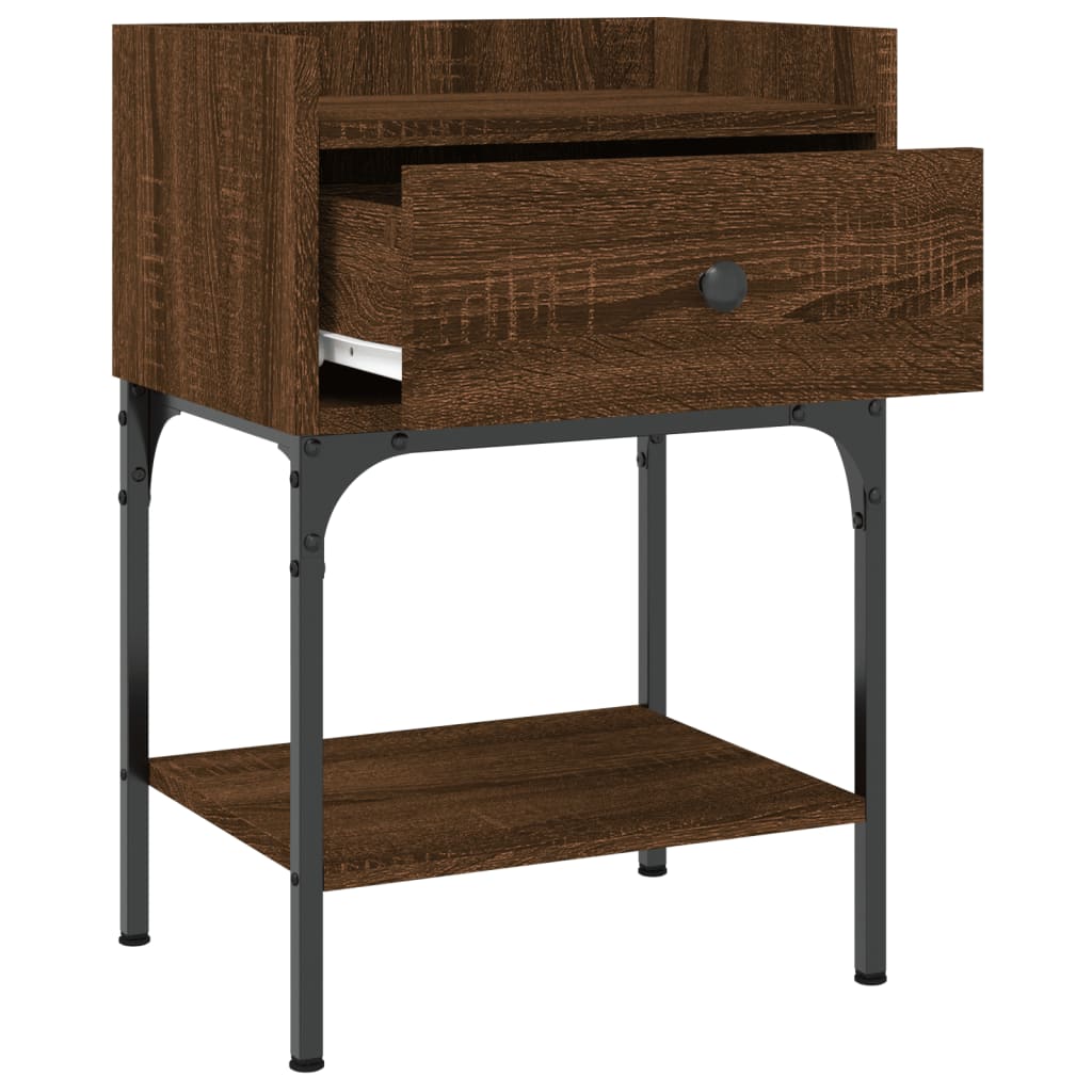 vidaXL Noční stolek hnědý dub 40,5 x 31 x 60 cm kompozitní dřevo