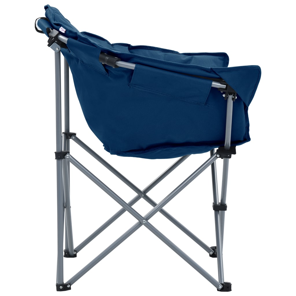 vidaXL Skládací měsíční židle 2 ks modré