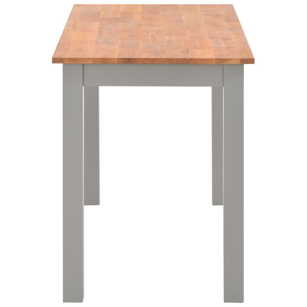 vidaXL Jídelní stůl 120 x 60 x 74 cm masivní dubové dřevo
