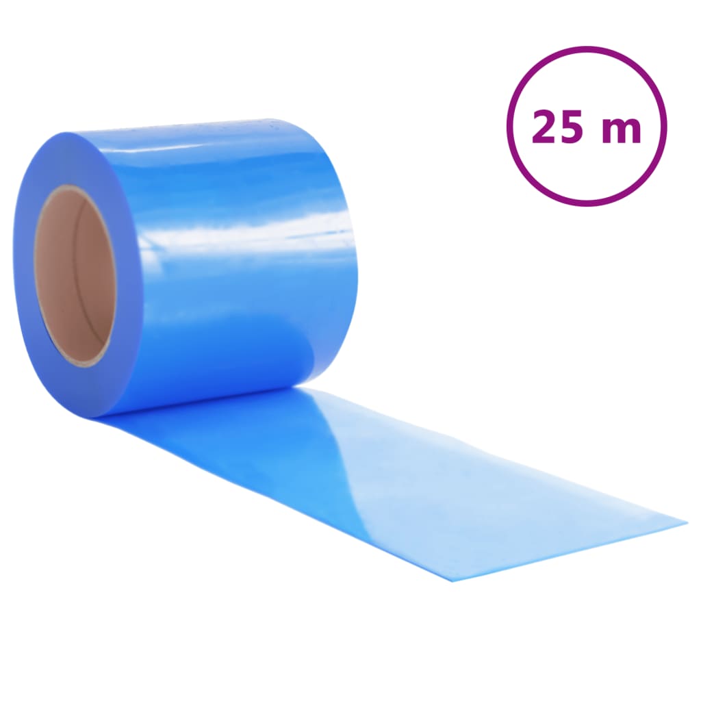 vidaXL Závěs do dveří modrý 200 mm x 1,6 mm 25 m PVC