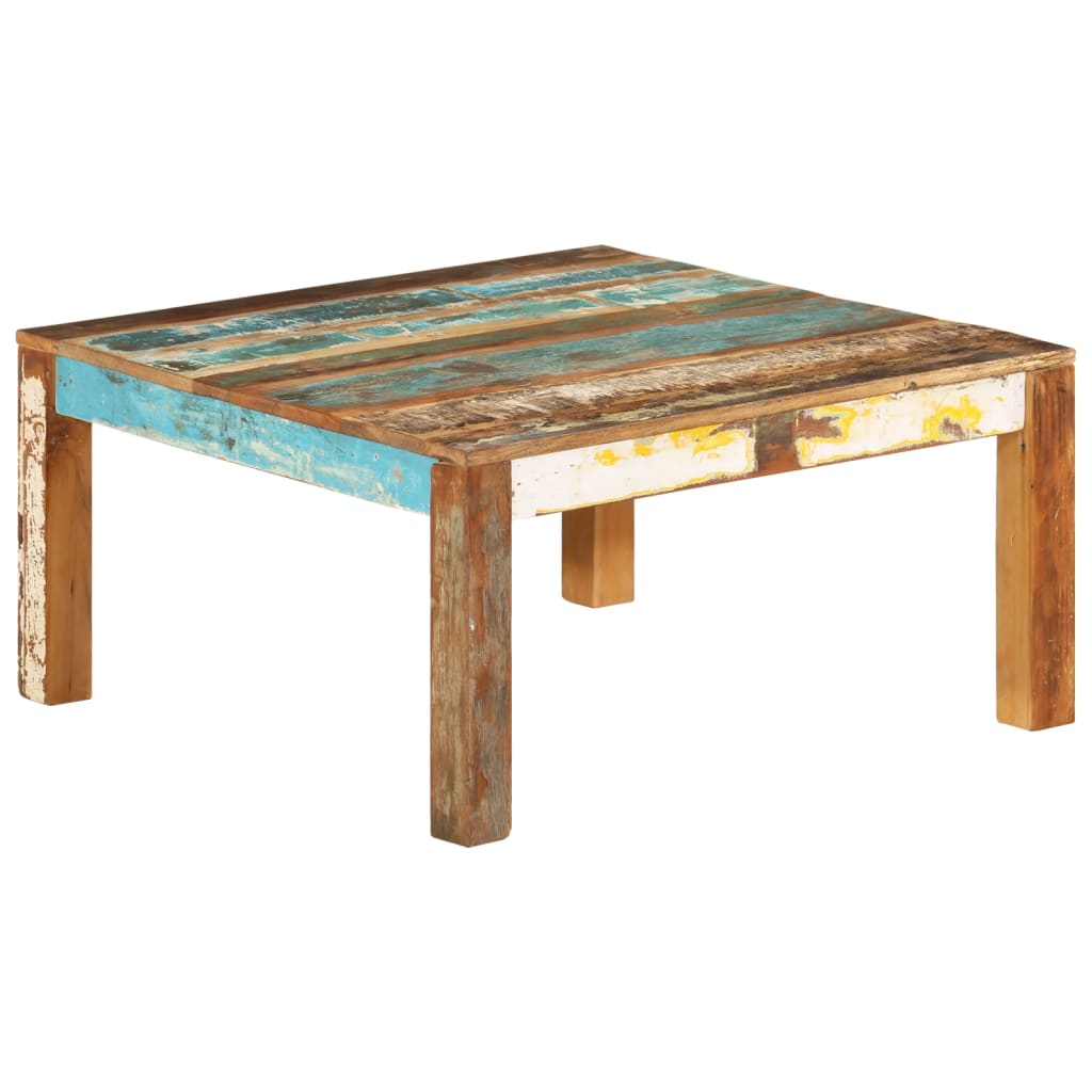 vidaXL Konferenční stolek 80 x 80 x 40 cm masivní recyklované dřevo
