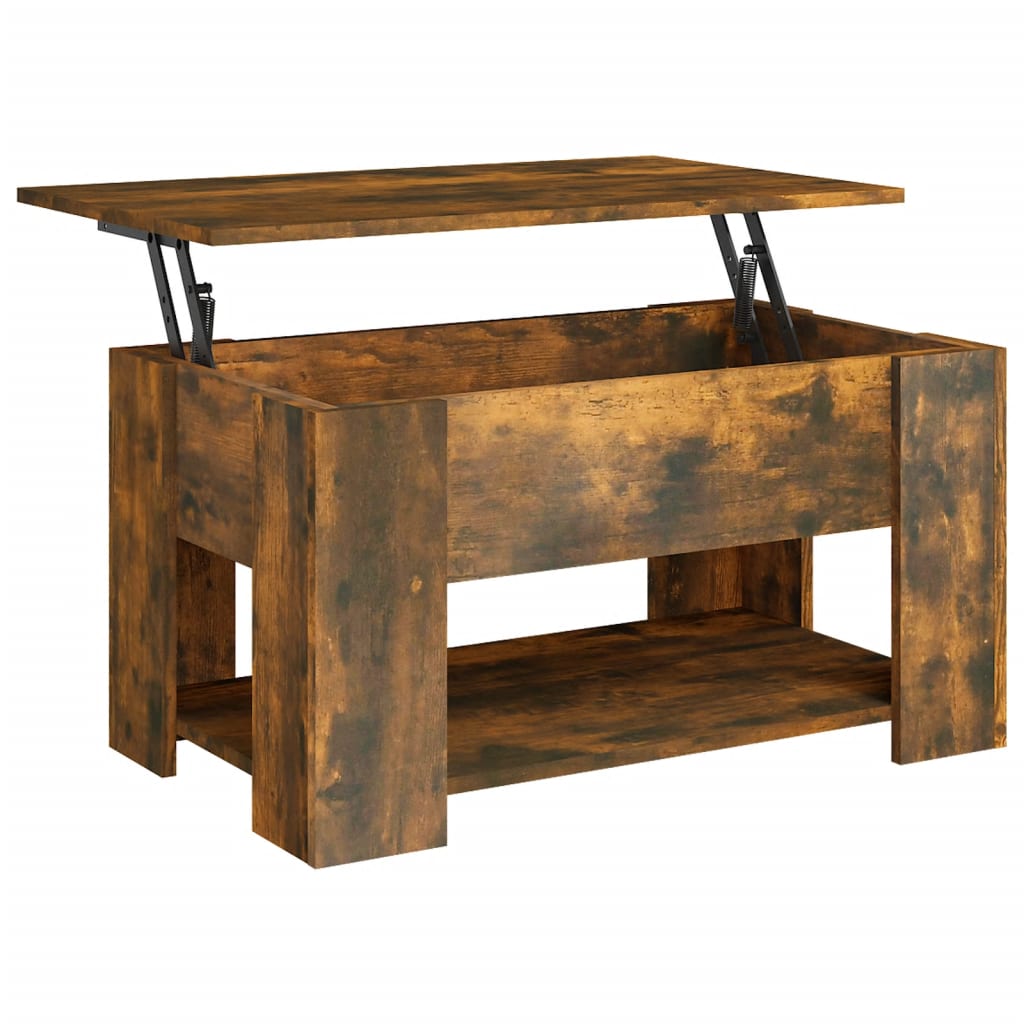 vidaXL Konferenční stolek kouřový dub 79 x 49 x 41 cm kompozitní dřevo