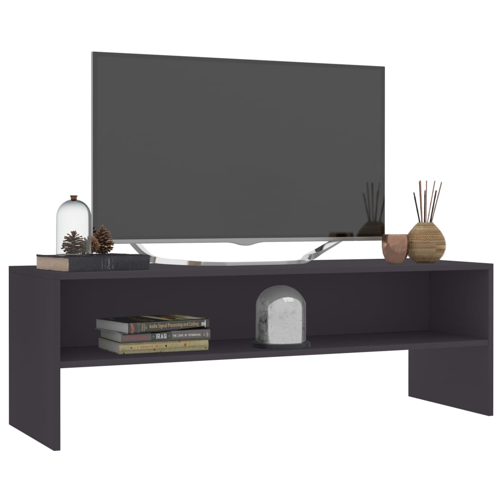 vidaXL TV stolek šedý 120 x 40 x 40 cm dřevotříska