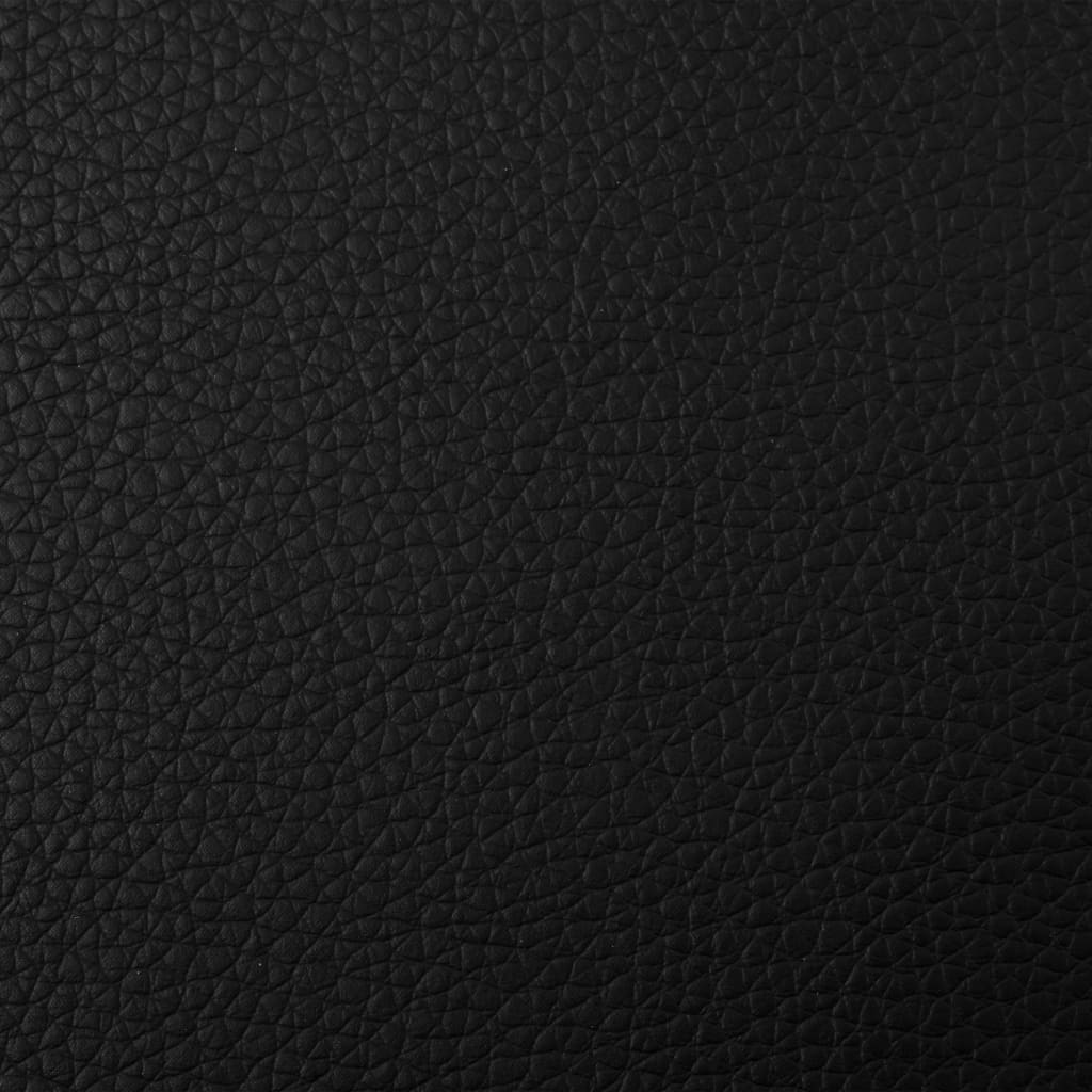 vidaXL Taburet s čalouněním z umělé kůže černý 53 x 53 x 41 cm