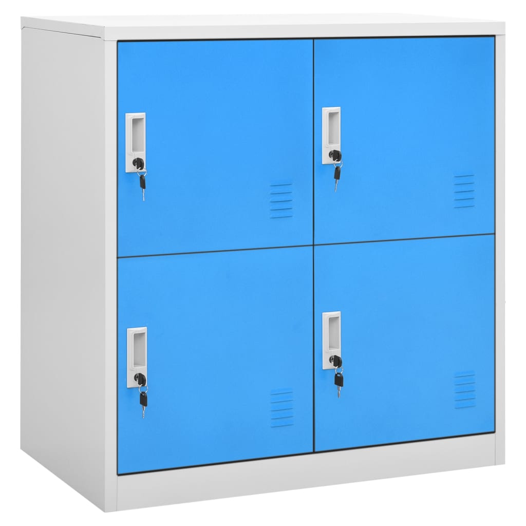 vidaXL Uzamykatelné skříně 5 ks světle šedé a modré 90x45x92,5 cm ocel