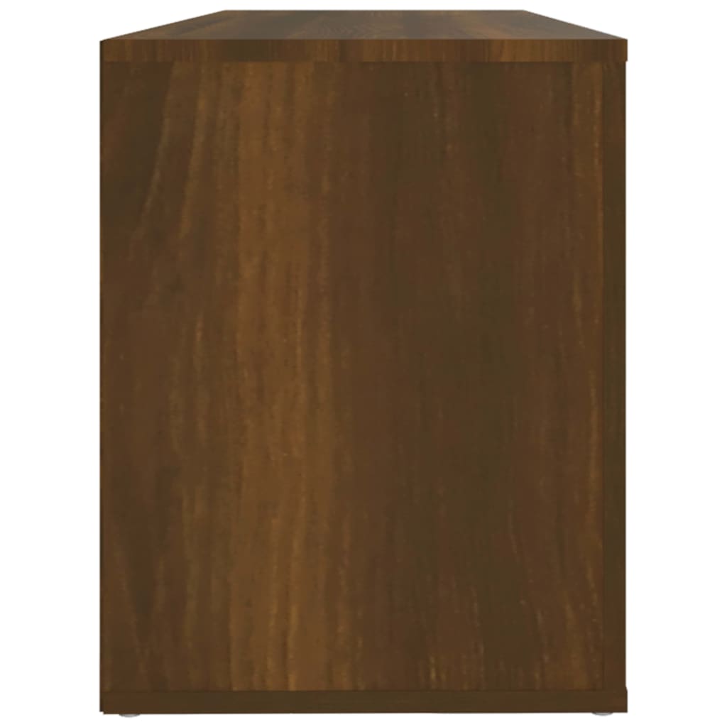 vidaXL Botník hnědý dub 100x35x45 cm kompozitní dřevo