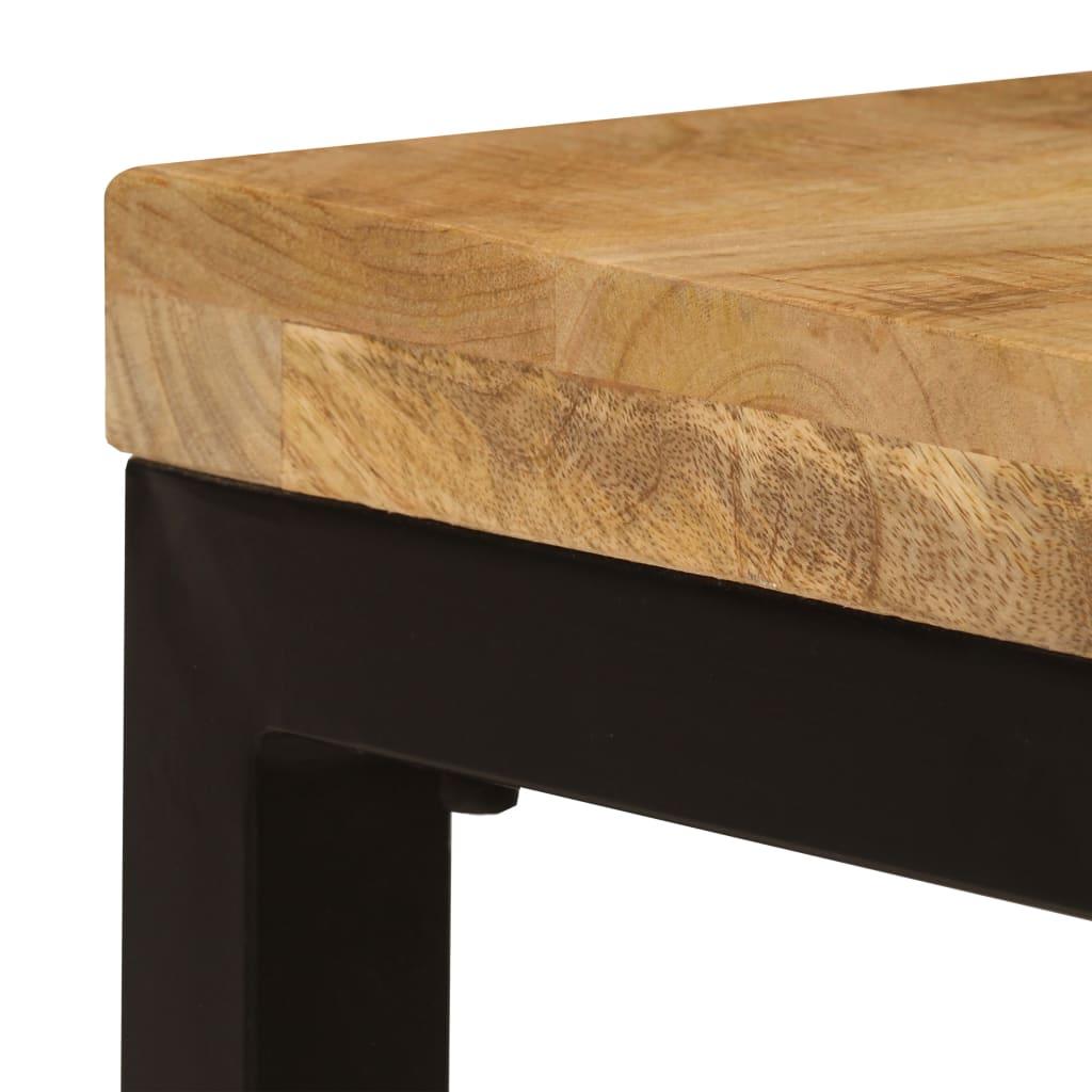 vidaXL Konferenční stolek 100 x 50 x 35 cm masivní mangovník a ocel