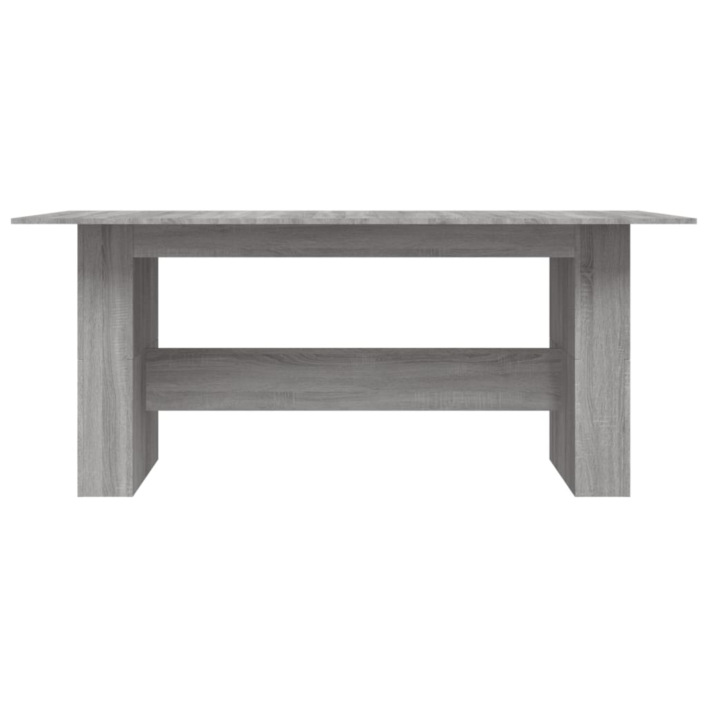 vidaXL Jídelní stůl šedý sonoma 180 x 90 x 76 cm kompozitní dřevo