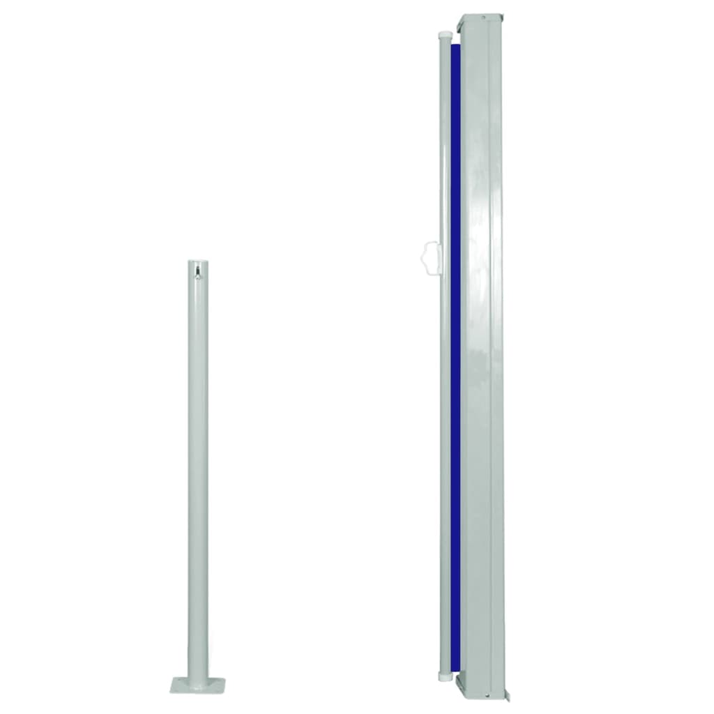 vidaXL Zatahovací boční markýza / zástěna 120 x 300 cm modrá