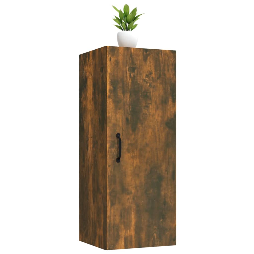 vidaXL Závěsná skříňka kouřový dub 34,5 x 34 x 90 cm kompozitní dřevo